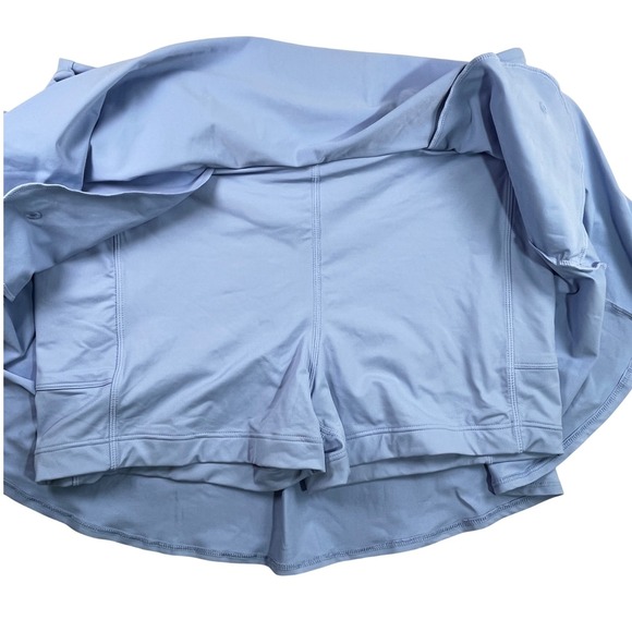 Lands End Tiered Ruffled Swim Skort Light Blue NWOT Size Large 14-16 Pockets - Picture 8 of 11